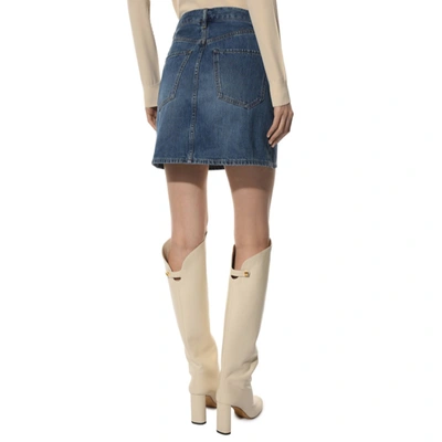 Shop Chloé Chloe' Denim Mini Skirt