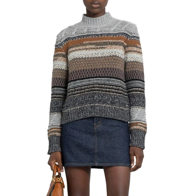 Shop Chloé Chloe' Ribbed Turtleneck Sweater