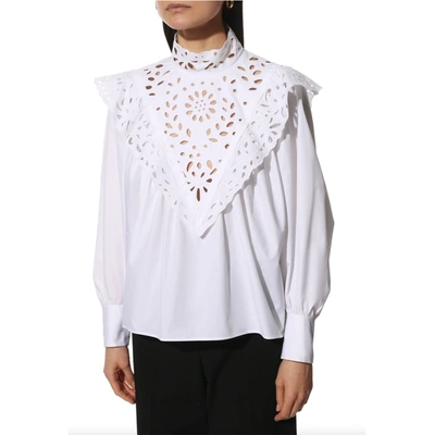 Shop Chloé Chloe' Sangallo Lace Blouse