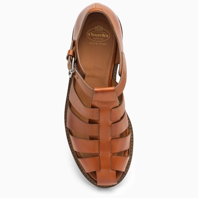 Shop Church's Hazelnut Leather Sandal