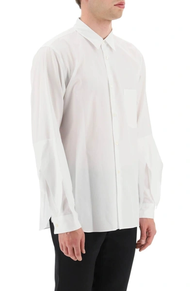 Shop Comme Des Garçons Homme Deux Comme Des Garcons Homme Plus Spiked Frayed Sleeved Shirt