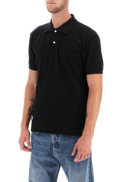 Shop Comme Des Garçons Play Comme Des Garcons Play Polo Shirt With Graphic Embroidery