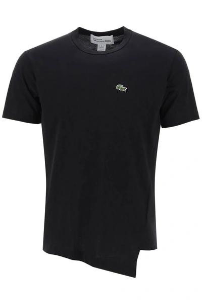 Shop Comme Des Garçons Shirt Comme Des Garcons Shirt X Lacoste Asymmetrical T Shirt