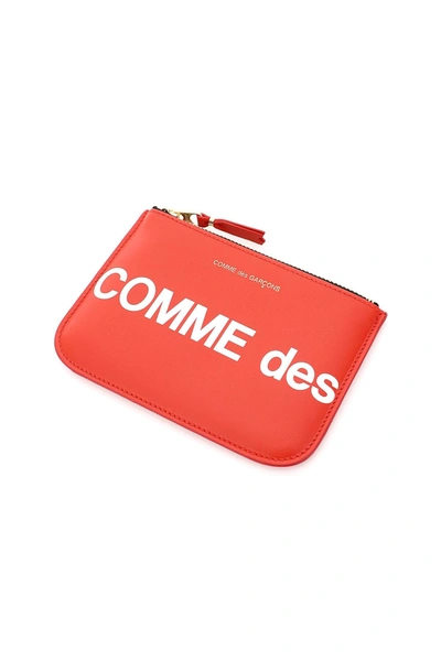Shop Comme Des Garçons Comme Des Garcons Wallet Huge Logo Pouch