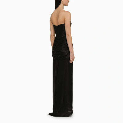Shop Costarellos Brigitta Black Long Dress