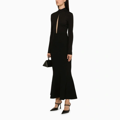 Shop David Koma Black Body Top With Cut Out