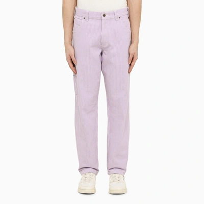 Shop Dickies Lilac Striped Trousers