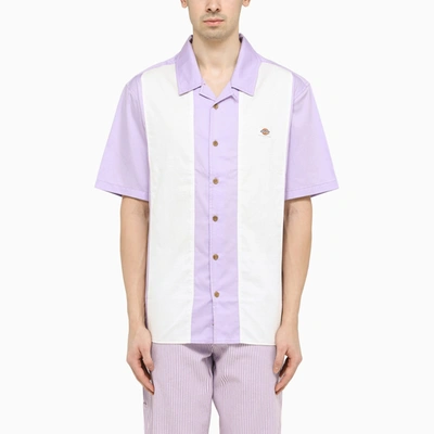 Shop Dickies Lilac/white Cotton Shirt