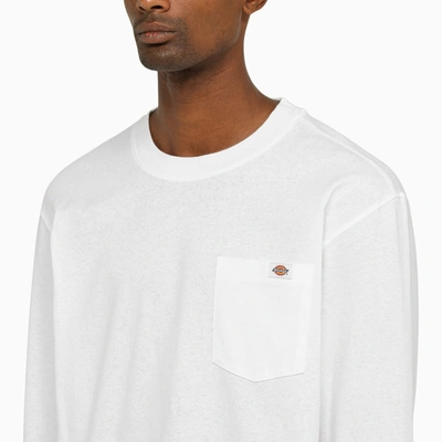 Shop Dickies White Long Sleeves T Shirt