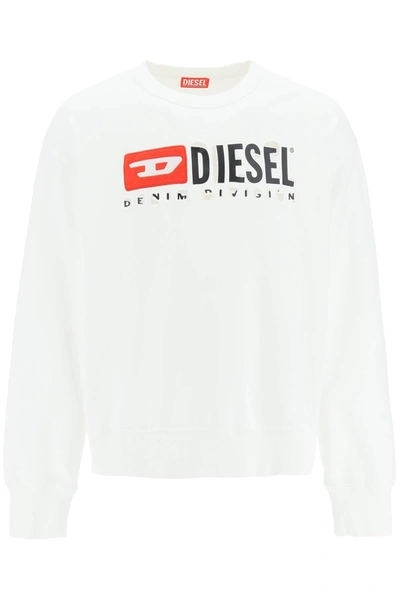 Shop Diesel Destroyed Logo Sweatshirt