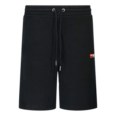 Shop Diesel P-tary-division-short Black Jogg Shorts
