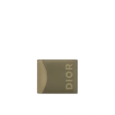 Shop Dior Logo Leather Wallet