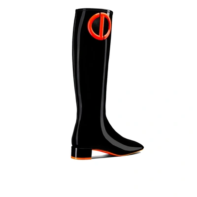 Shop Dior Patent Leather Knee Boots