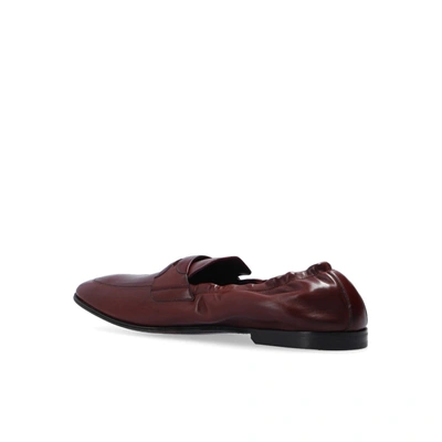 Shop Dolce & Gabbana Ariosto Leather Loafers