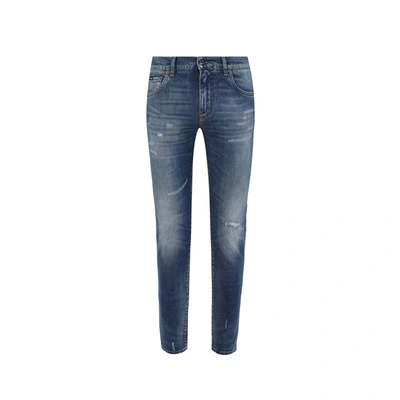 Shop Dolce & Gabbana Cotton Denim Jeans