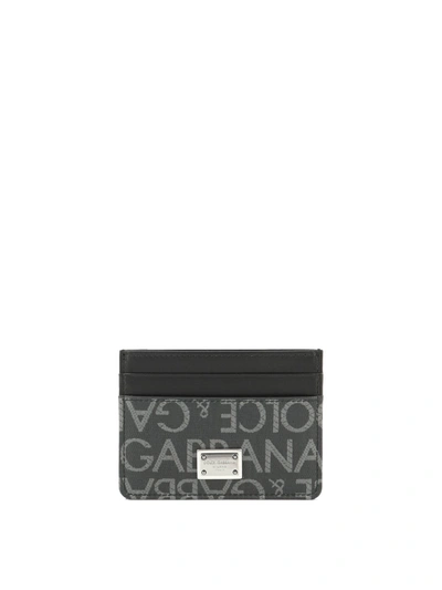 Shop Dolce & Gabbana Dauphine Jacquard Card Holder