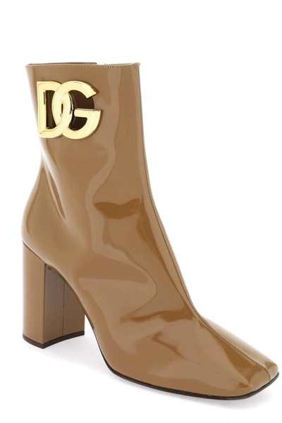 Shop Dolce & Gabbana Dg Logo Ankle Boots