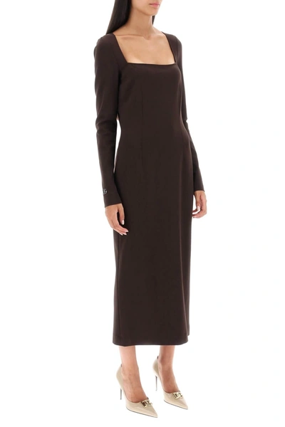 Shop Dolce & Gabbana Jersey Sheath Dress