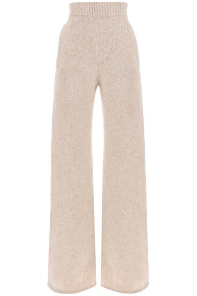 Shop Dolce & Gabbana Llama Knit Flared Pants
