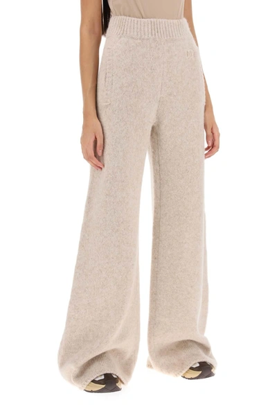 Shop Dolce & Gabbana L Lama Knit Flared Pants