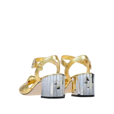 Shop Dolce & Gabbana Keira Leather Sandals