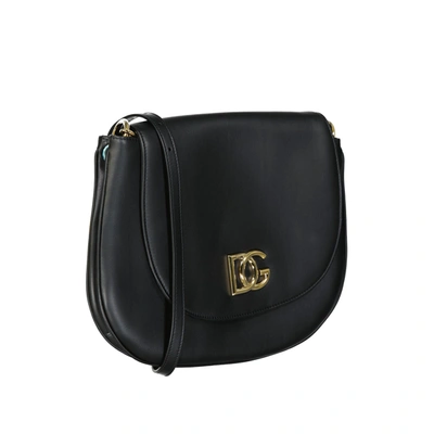 Shop Dolce & Gabbana Leather Logo Bag