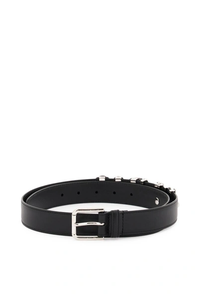 Shop Dolce & Gabbana Lettering Leather Belt