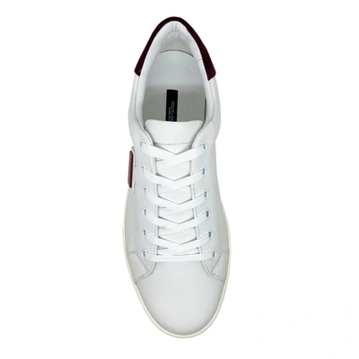 Shop Dolce & Gabbana Logo Leather Sneakers