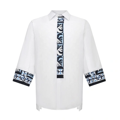 Shop Dolce & Gabbana Maiolica Print Shirt