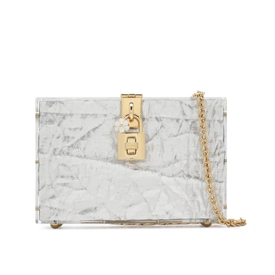 Shop Dolce & Gabbana Metallic Box Mini Bag