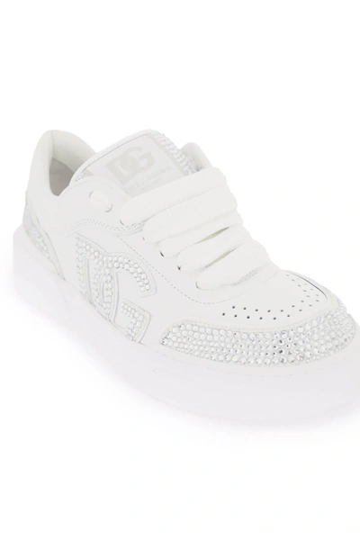 Shop Dolce & Gabbana New Roma Sneakers With Rhinestones