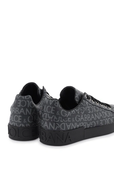 Shop Dolce & Gabbana Portofino Jacquard Sneakers