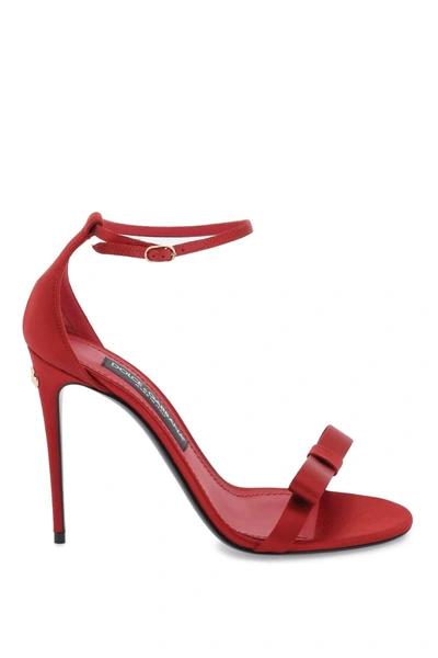 Shop Dolce & Gabbana Satin Sandals