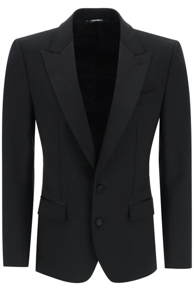 Shop Dolce & Gabbana Single Breasted Tuxedo Jacket
