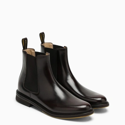 Shop Doucal's Dark Brown Leather Boot
