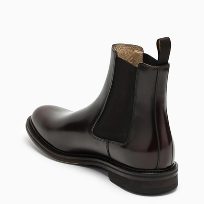 Shop Doucal's Dark Brown Leather Boot