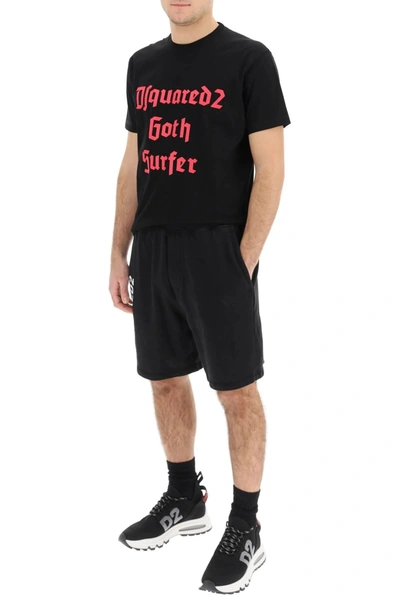 Shop Dsquared2 'd2 Goth Surfer' T Shirt