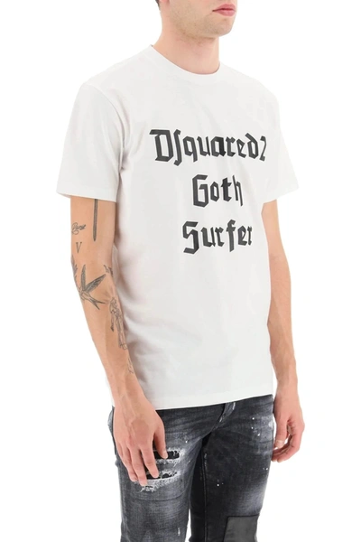 Shop Dsquared2 'd2 Goth Surfer' T Shirt