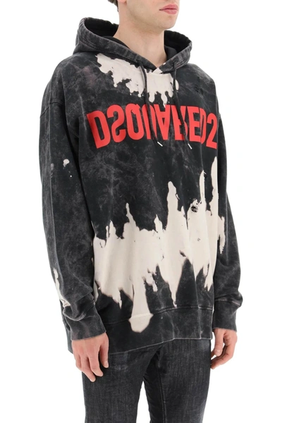 Shop Dsquared2 'reverse Tie&dyed' Hoodie