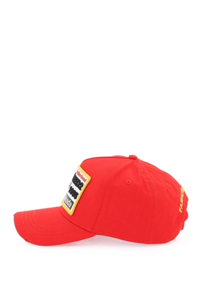 Shop Dsquared2 Baseball Cap With Logoed Patch