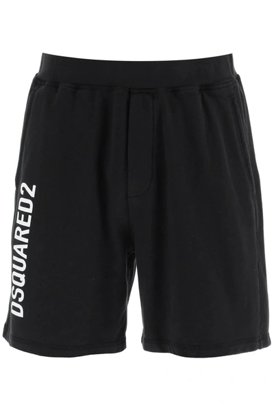 Shop Dsquared2 Jersey Bermuda Shorts With Logo
