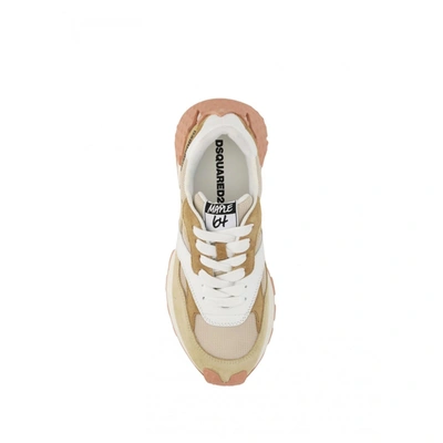 Shop Dsquared2 Logo Leather Sneakers
