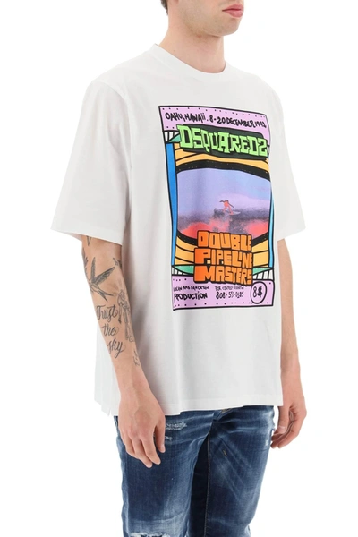 Shop Dsquared2 Skater Fit Printed T Shirt