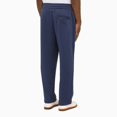 Shop Etro Blue Jogging Trousers