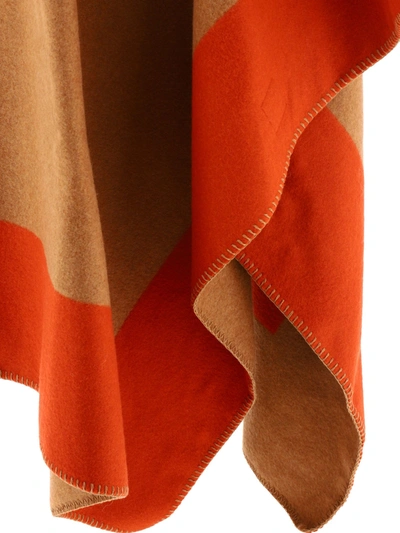 Shop Etro Hooded Cape With Logo