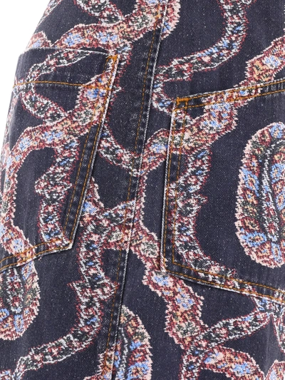 Shop Etro Paisley Belted Jeans