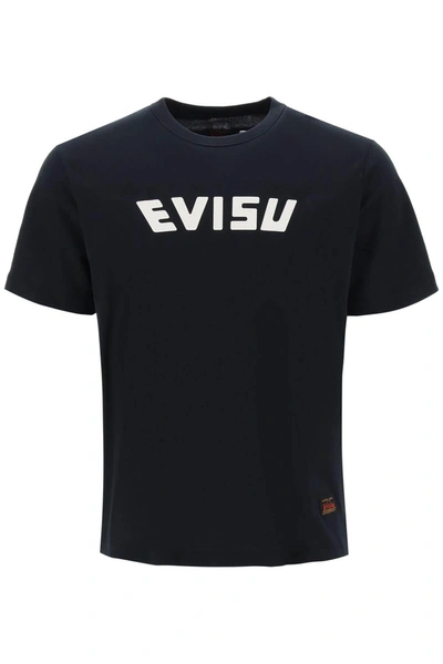 Shop Evisu Crew Neck T Shirt With Prints