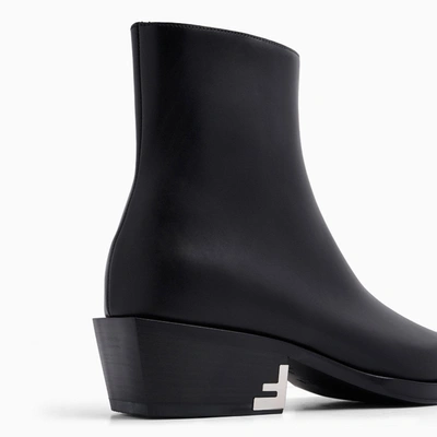 Shop Fendi Black Leather Boot
