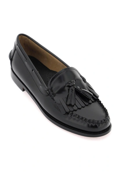 Shop Gh Bass G.h. Bass Esther Kiltie Weejuns Loafers In Brushed Leather