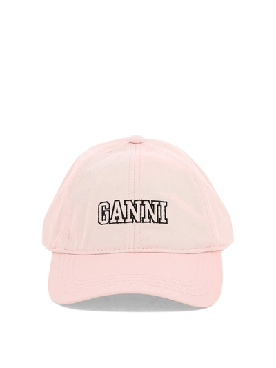 Shop Ganni Logo Embroidery Cap